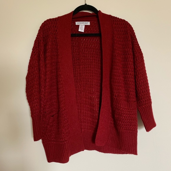 Cotton emporium red sweater - Picture 1 of 3